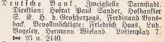 Darmstdter Adressbuch von 1915
