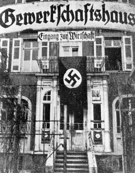Gewerkschaftshaus in der Bismarckstrae 19 (1933)