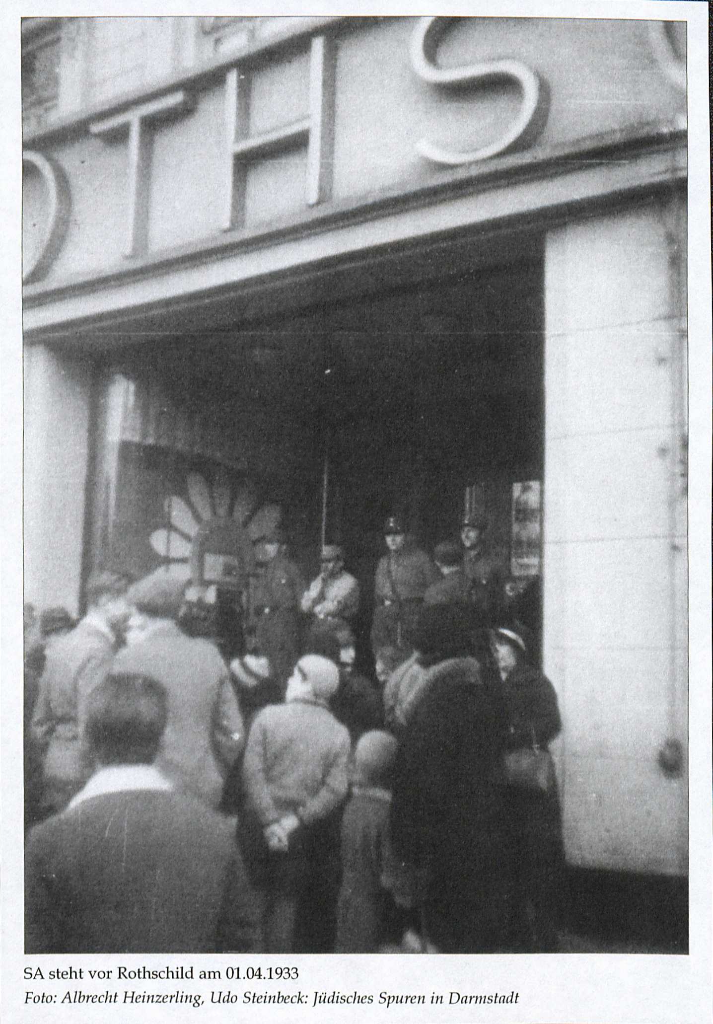SA-Schlger vor Rothschild 1933
