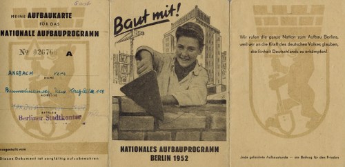 Ausweis Vera Ansbachs 1952