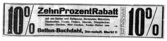 Anzeige im Hessischen Volksfreund 1931