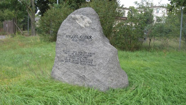 Gedenkstein für August Euler