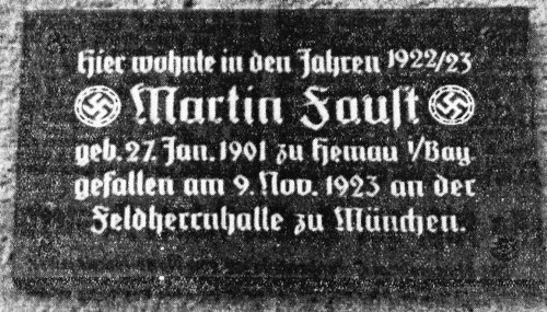 Gedenktafel Martin Faust