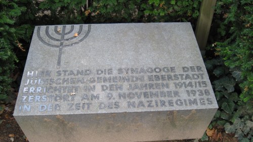 Gedenkstein für die Synagoge in Eberstadt (2016)