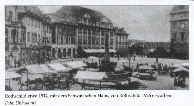 Rothschild am Marktplatz Darmstadt, 1914