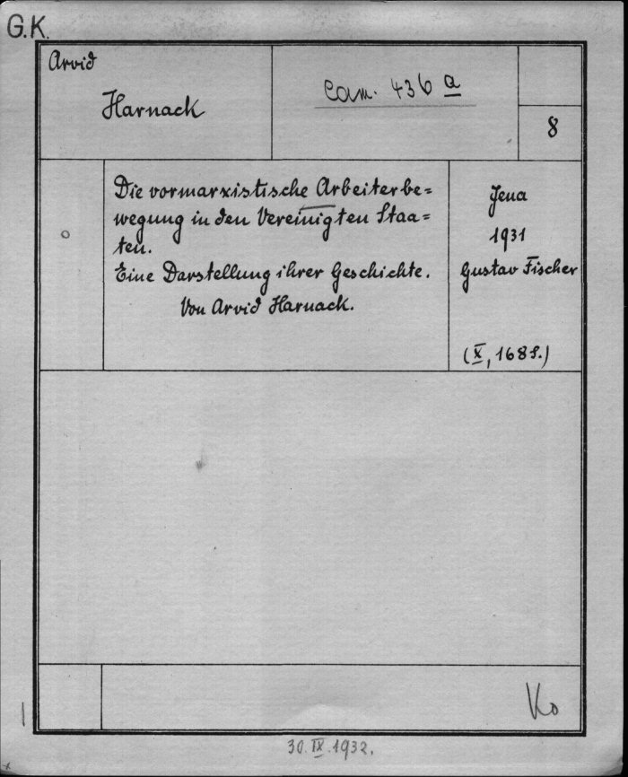 Dissertation 1931