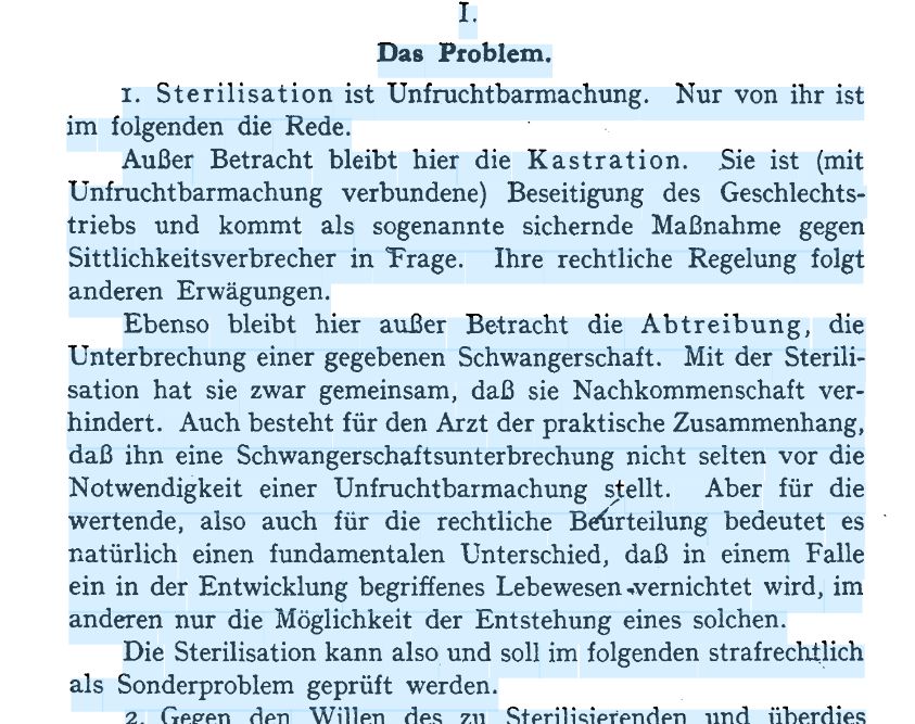 Sterilisation und Strafrecht