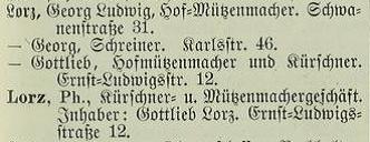 Adressbuch 1889