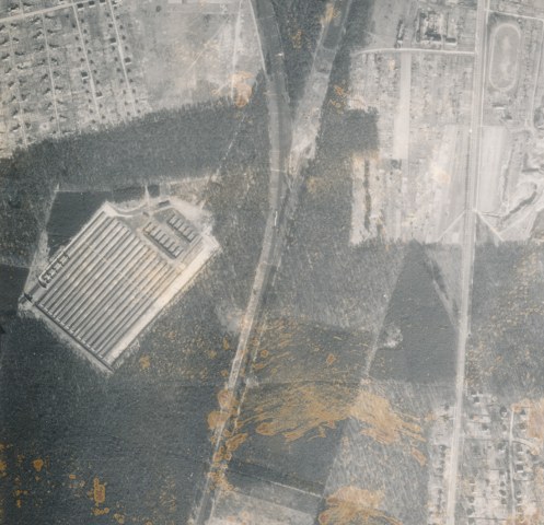 Luftaufnahme des Schießplatzes (1945)