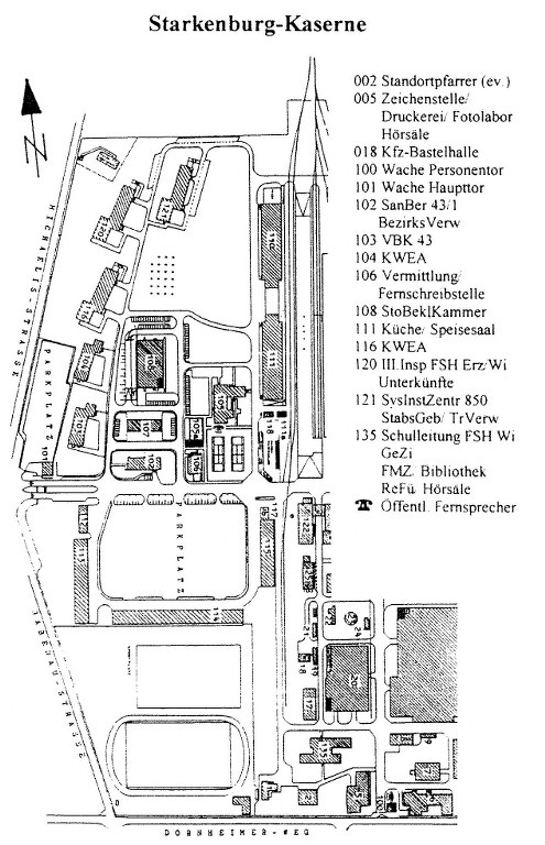 Lageplan der Starkenburg-Kaserne