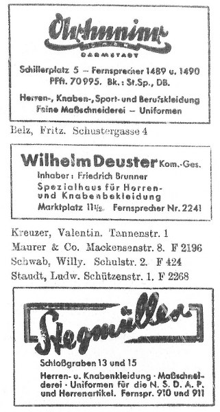 Werbung aus dem Jahr 1935