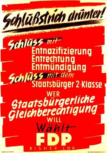 Wahlplakat FDP 1949